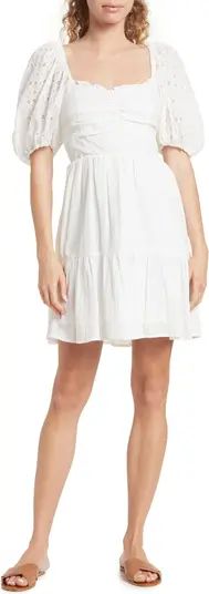 Heartloom Cella Embroidered Eyelet Puff Sleeve Dress | Nordstromrack | Nordstrom Rack