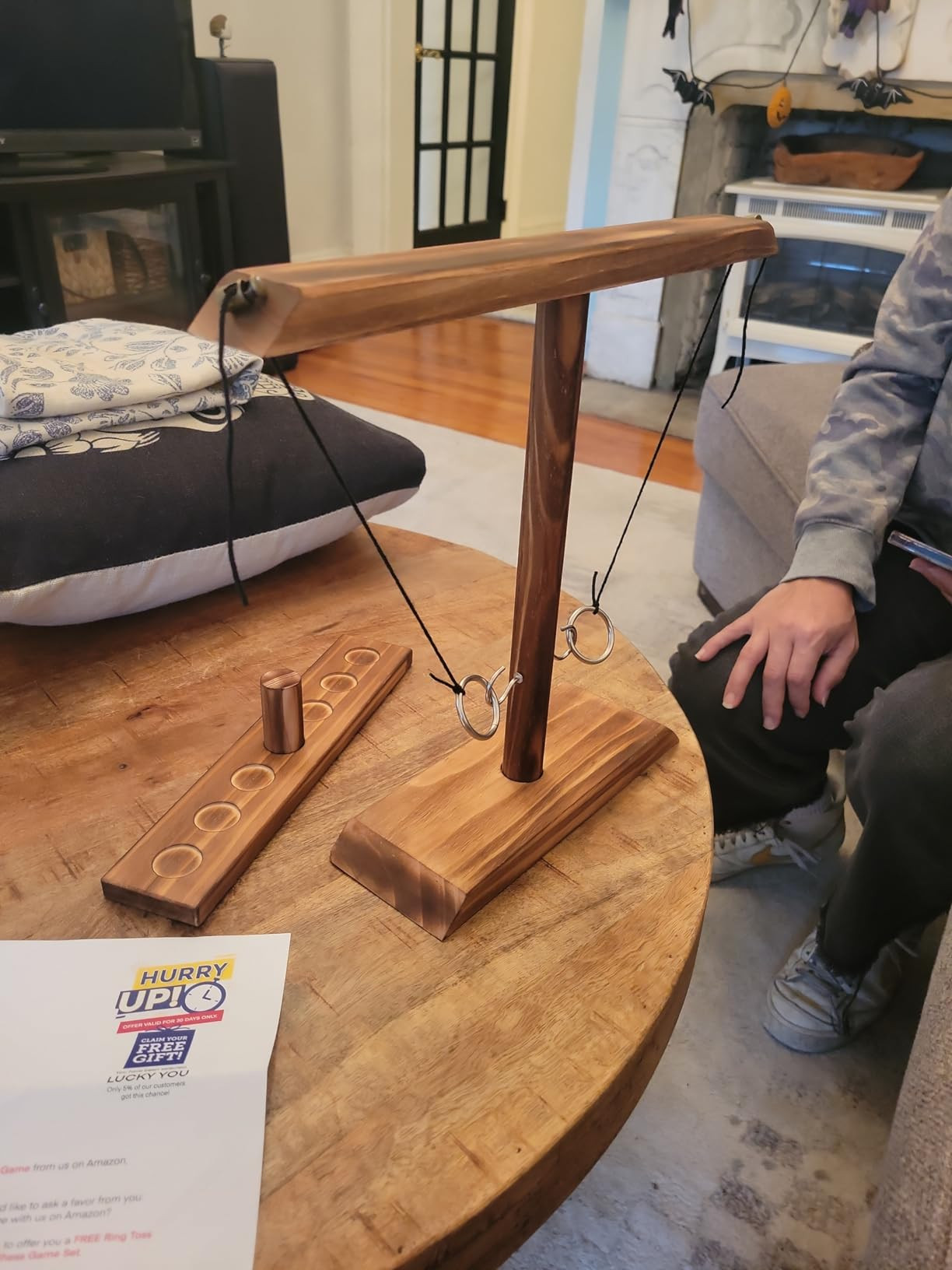 DreamToyz Ring Toss Games for Adults, Yard Games, Patio Decor, Outdoor Indoor Games, Wooden Hook ... | Amazon (US)