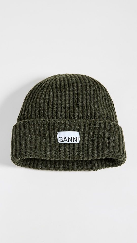 GANNI Structured Rib Beanie | SHOPBOP | Shopbop