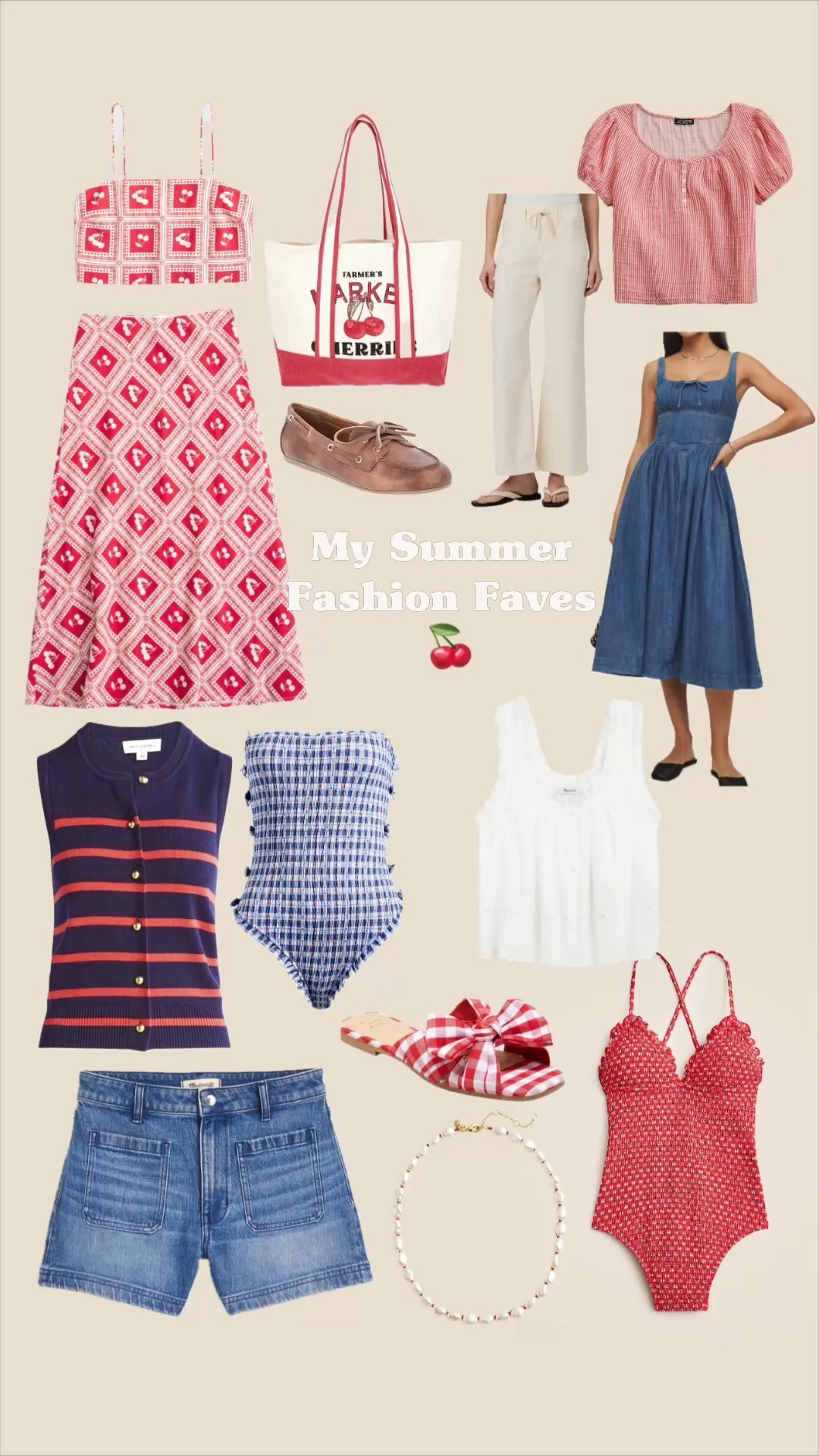 Red white and blue summer fashion favorites that I’ve purchased!
