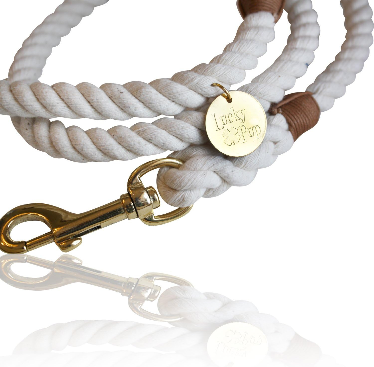 Dog Rope Leash- Cotton Rope Dog Leash- Heavy Duty Dog Leash- Rope Leash- White Dog Leash- Dog Lea... | Amazon (US)