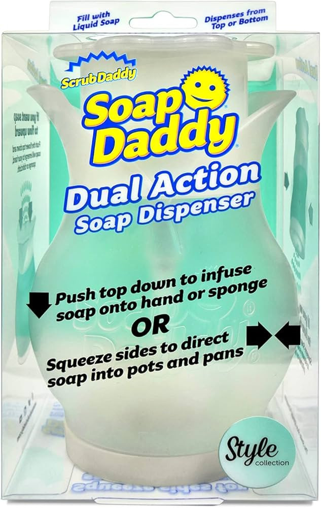 Scrub Daddy Soap Dispenser - Soap Daddy, Dual Action Bottle for Kitchen & Bathroom Sink or Shower, R | Amazon (US)