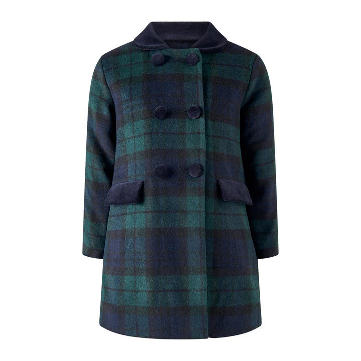 Rachel Riley US Blackwatch Plaid Coat | Rachel Riley