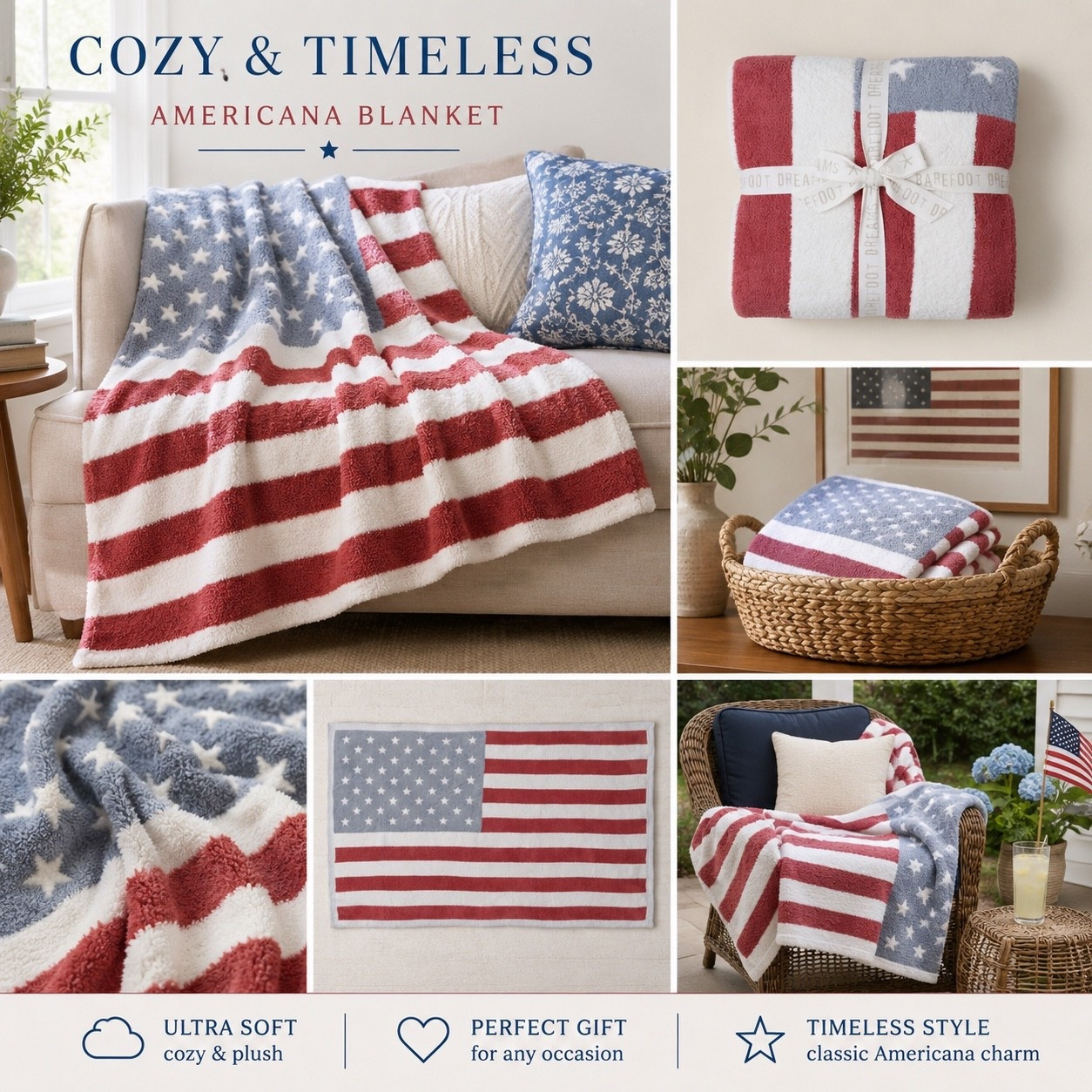 🇺🇸✨ The SOFTEST Americana blanket ever! ✨🇺🇸

I’m completely obsessed with this one. The colors are beautiful, the quality is amazing, and it’s the perfect cozy throw for summer nights on the porch, the lake house, or cuddling up for a movie.

❤️🤍💙 Classic Americana that never goes out of style.

Linked for you! Comment BLANKET and I’ll send you the link. 🇺🇸

#AmericanaStyle #PatrioticDecor #SummerHome #CozyHome #LTKHome

#LTKHome #LTKSeasonal #LTKdayinmylife