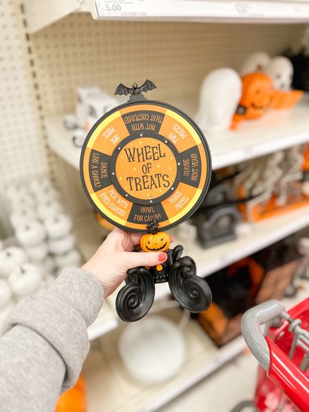I saw this and I thought this would be the perfect little game to encourage kids to do chores or clean? Then they get to spin for a treat! Such a cute little game to make getting candy fun. Hyde and EEK is killing the Halloween decor game this year  

#Target #TargetHalloween #HalloweenAtTarget #TargetMom #TargetDeal #TargetIsMyFavorite #TargetIsEverything #HalloweenDecor