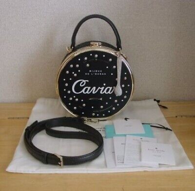 Kate Spade Finer Things in Life Caviar Novelty Clutch Top Handle Crossbody Bag | eBay US