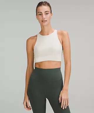 lululemon Energy High-Neck Longline Ribbed Bra Medium Support, B–D Cups | Lululemon (US)