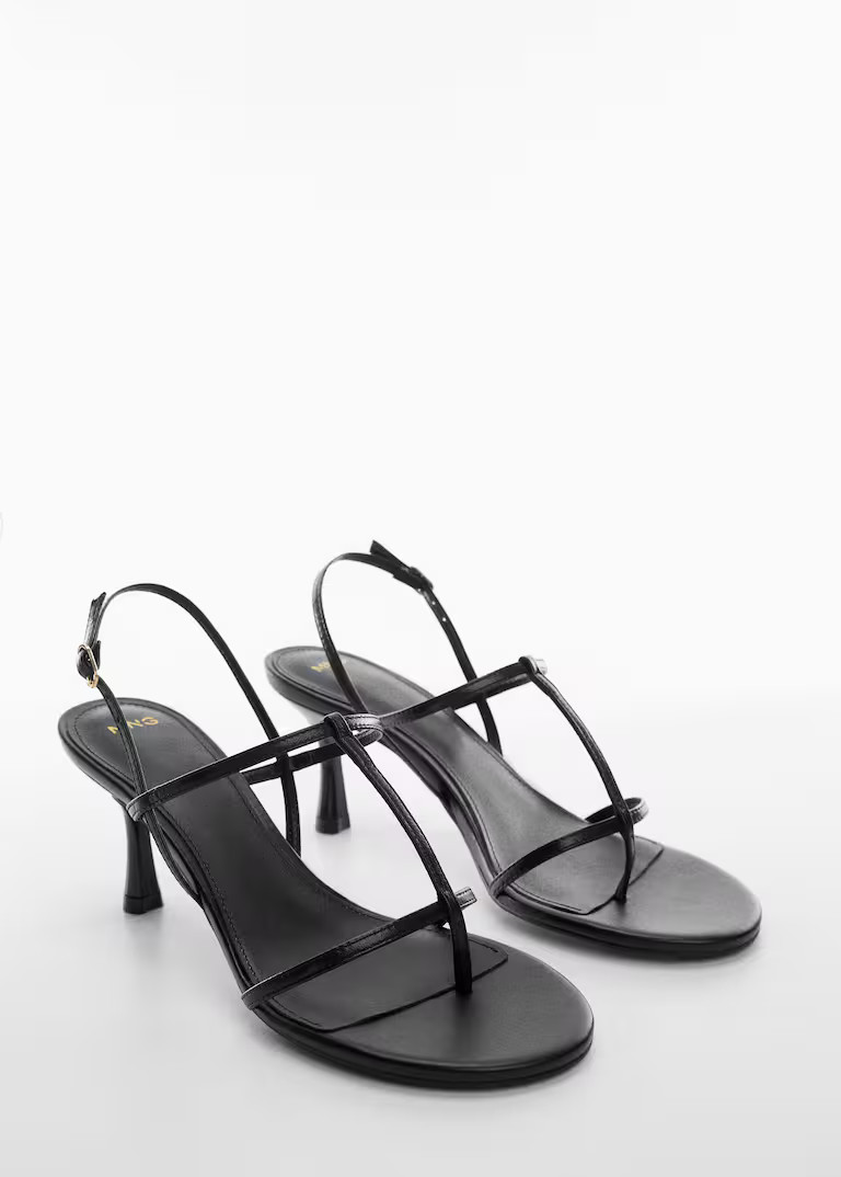 Strappy heeled sandals -  Women | Mango USA | MANGO (US)
