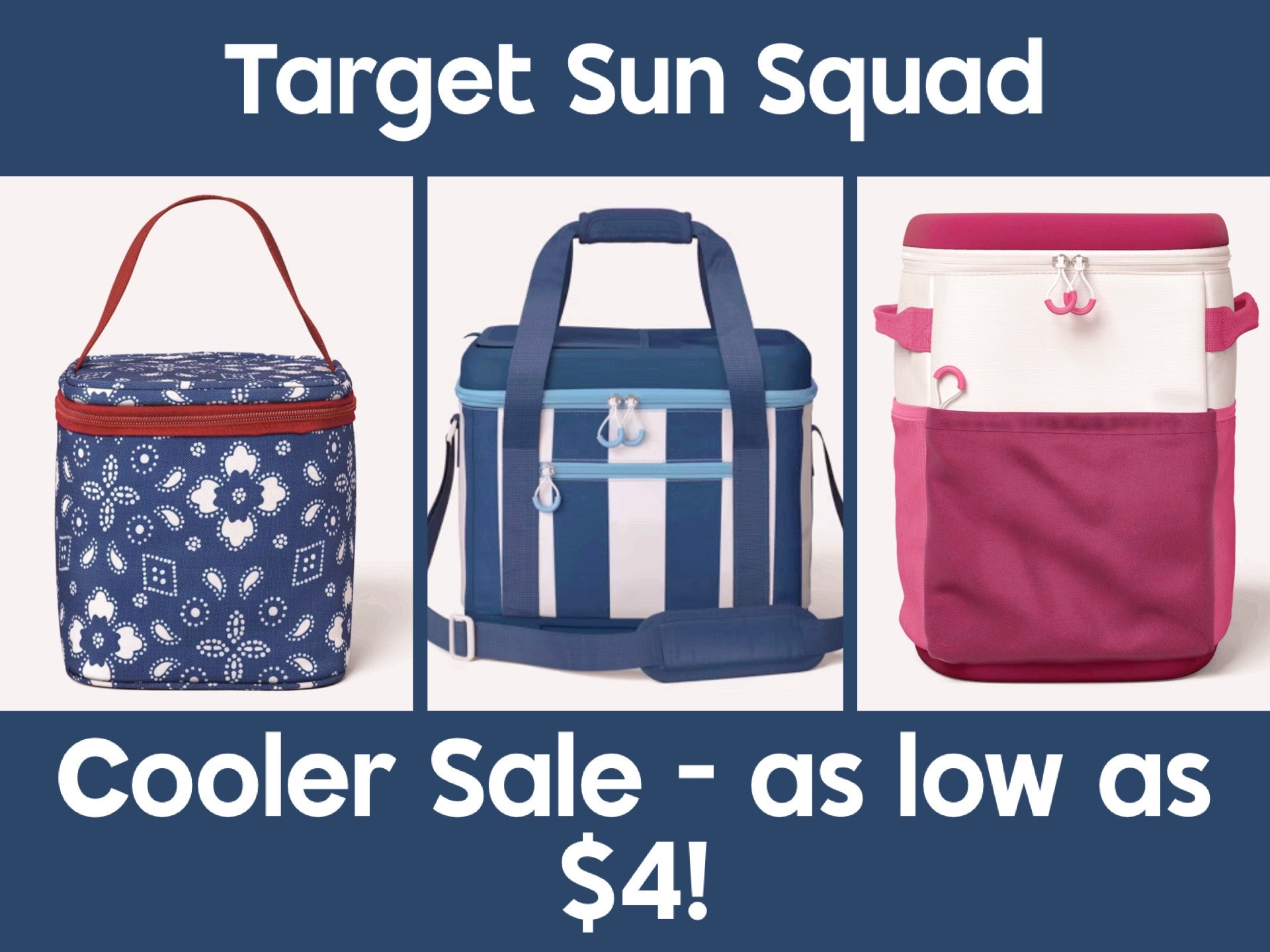 Target launched a fantastic flash sale on their incredibly popular Sun Squad Coolers today!! ☀️ These are going to fly at the amazing discounted prices. I have accumulated each of these styles through the past years, and we use each all.the.time! Highly recommend 🙌🏻

#LTKSaleAlert #LTKSeasonal #LTKTravel