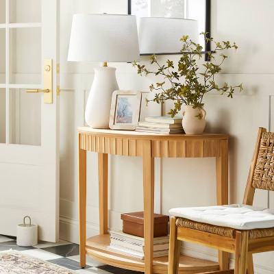 Ceramic Speckled Table Lamp White (Includes LED Light Bulb) - Threshold™ designed with Studio McGee | Target