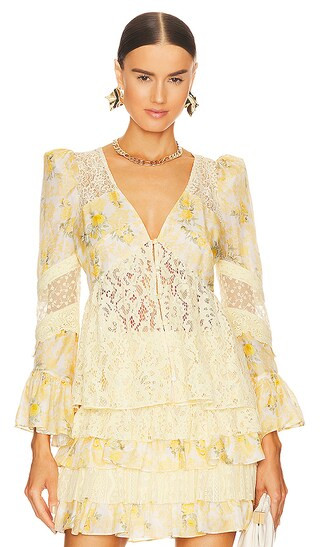 Priema Top in Lemon Daydream | Revolve Clothing (Global)
