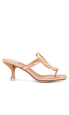 Jeffrey Campbell Linq-Up Sandal in Natural Satin Gold from Revolve.com | Revolve Clothing (Global)