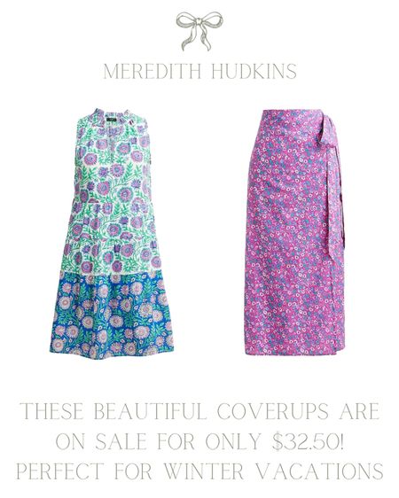The most beautiful block print women’s coverup and sarong on sale for only $32.50! Perfect for winter vacations or spring break. Pair with matching swimsuits. Arrives before Christmas. Flattering, stylish swimsuit, one piece, floral, gifts for her, mom style, classic, preppy, women’s swimsuit, Jcrew factory, affordable, budget friendly #jcrewstyle #vacation #swimsuit #travel #giftsforher 

#LTKunder50 #LTKsalealert #LTKswim