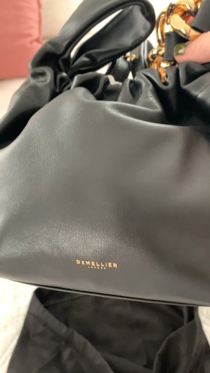 DeMellier London Santa Monica Chain Bag in Black