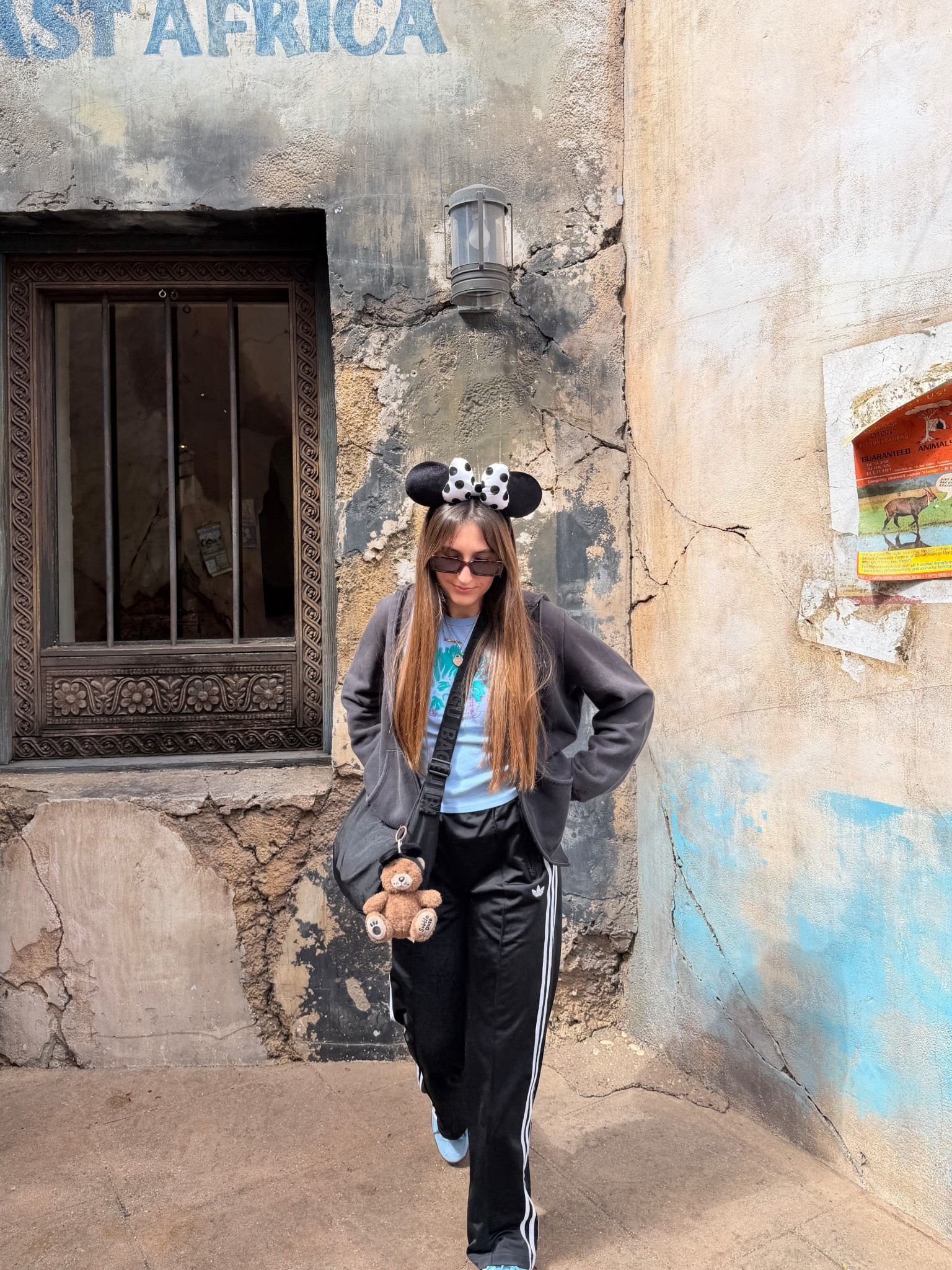 Animal Kingdom ootd ✨

Baby Tee: Subtle Dust 
Pants: Adidas 
Ears: Disney 
Bag: Baggu 
Bag Charm: Subtle Dust
Jacket: Vintage Disney
Sunglasses: I-Sea
Shoes: Adidas 

Ig: @jkyinthesky 

#disney #disneystyle #disneyworld #wdw #disneyootd #disneyoutfit #disneyoutfits #disneystyleinspo #disneyoutfitinspo #disneystreetstyle #casualstyle #styleinspo #disneyblogger #disneycreator #disneycreators #disneyblogger #disneyaesthetic #disneyvibes #disneyaccessories #animalkingdom #disneysanimalkingdom 

#LTKActive #LTKootd #LTKTravel