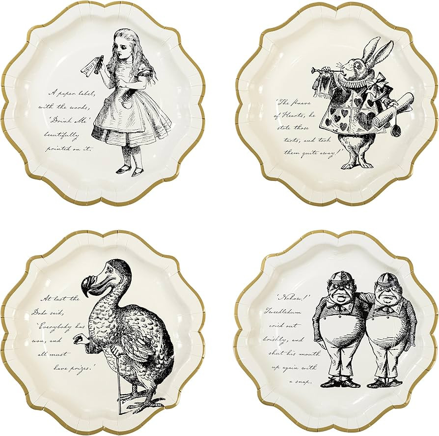 Talking Tables Alice In Wonderland Party Supplies | Paper Plates | Great For Mad Hatter Tea Party... | Amazon (US)