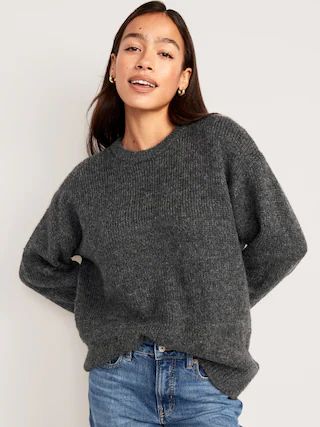 Crew-Neck Tunic Sweater for Women | Old Navy (US)