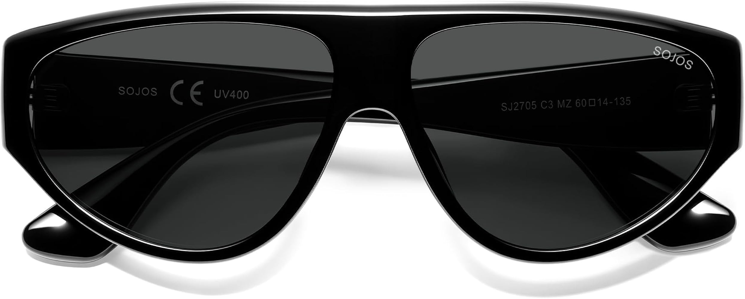 SOJOS Trendy Oversized Polarized Aviator Sunglasses Womens Mens, Large 80s 90s Retro Vintage Shad... | Amazon (US)