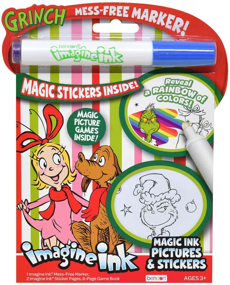 Grinch Imagine Ink Magic Ink Pictures & Stickers Activity Book | Amazon (US)