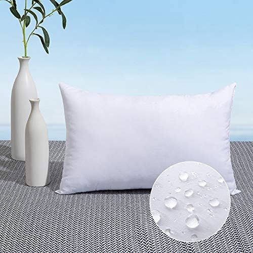MIULEE Outdoor Pillow Insert Waterproof 12x20 Throw Pillow Insert Premium Hypoallergenic Pillow S... | Amazon (US)