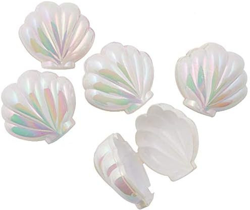 Sea Shell Shaped Plastic Easter Eggs Opal Fillable Empty Perfect for Hiding Treats Easter Hunt Ea... | Amazon (US)