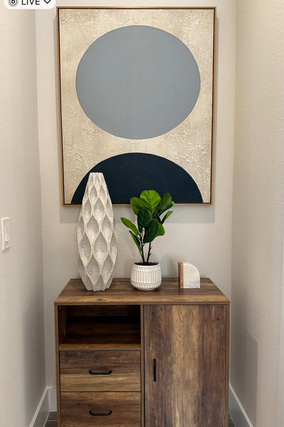 Simple nook idea that is stylish and functional with additional storage..  Perfect solution for a small space in your home.  #NookIdeas #HomeDecor

#LTKstyletip #LTKhome