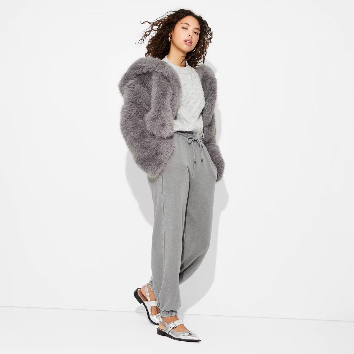 Women's High-Rise Baggy Joggers - Wild Fable™ | Target