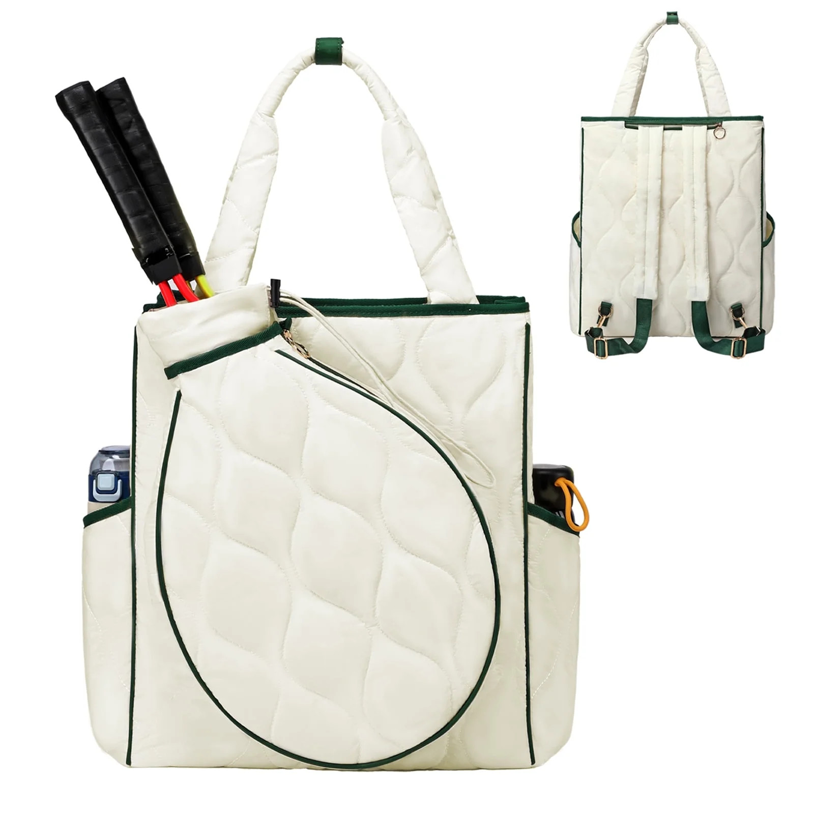 CCGTIOR 2-in-1 Tennis Tote Bag & Tennis Racket Backpack – Extra-Large Quilted Pickleball Racque... | Walmart (US)