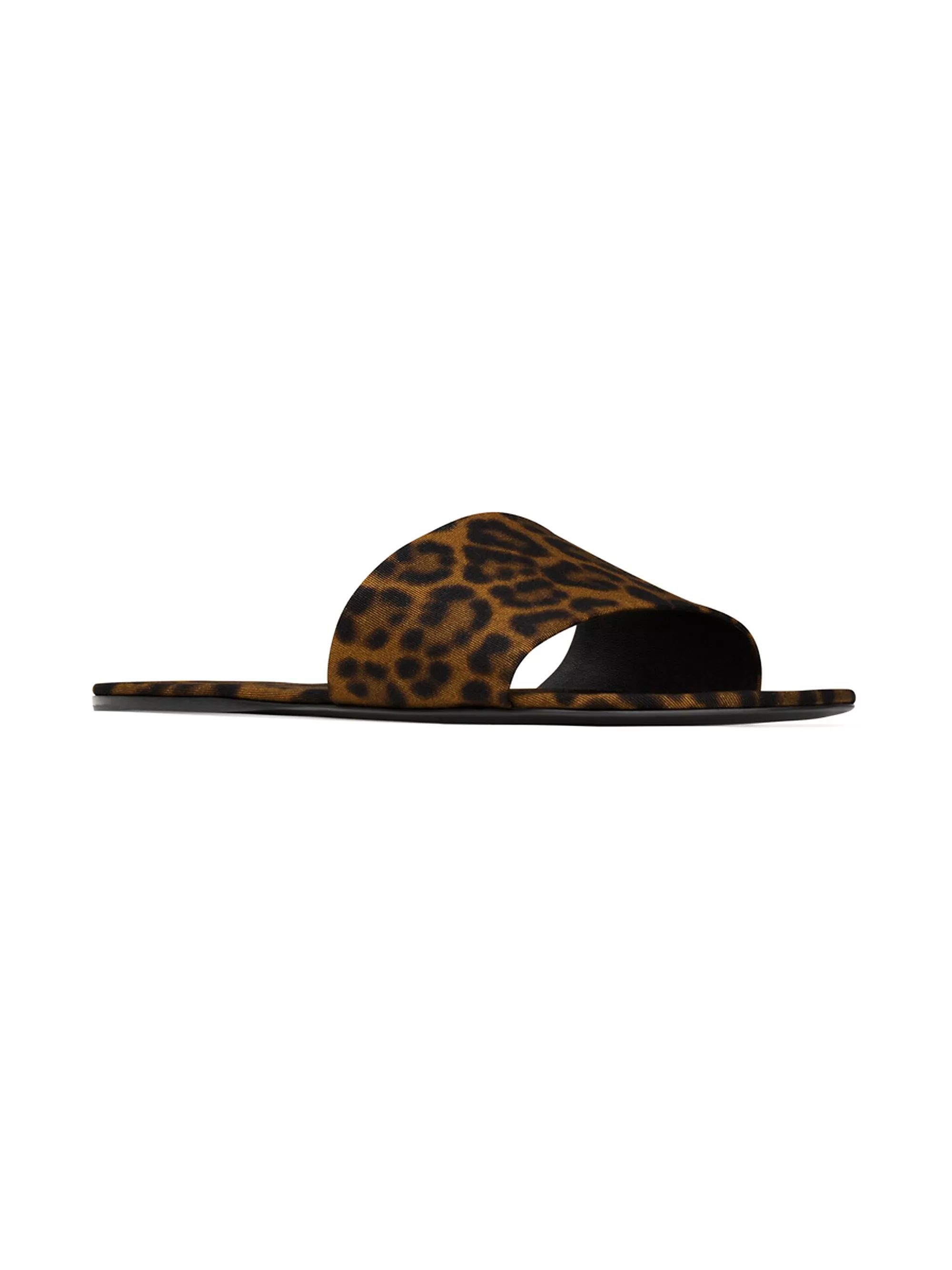 Carlyle Slides In Leopard Grosgrain | Saks Fifth Avenue