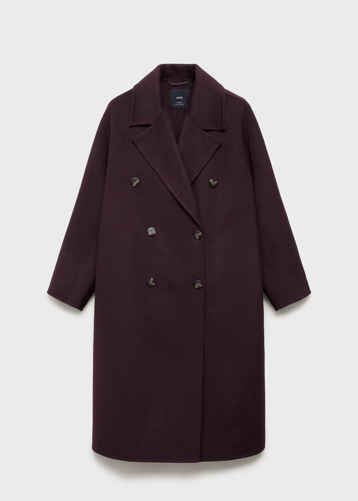 Handmade oversized wool coat - Women | MANGO United Kingdom | MANGO (UK)