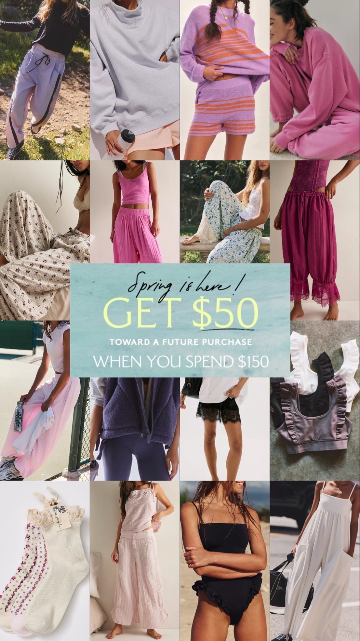 Fave Free People Sale of the year / Spend $150, get $50 to spend later! 🤍 Spring Outfits, Cozy Pajamas, Colorful Sets and more!

#LTKootd #LTKActive #LTKSaleAlert