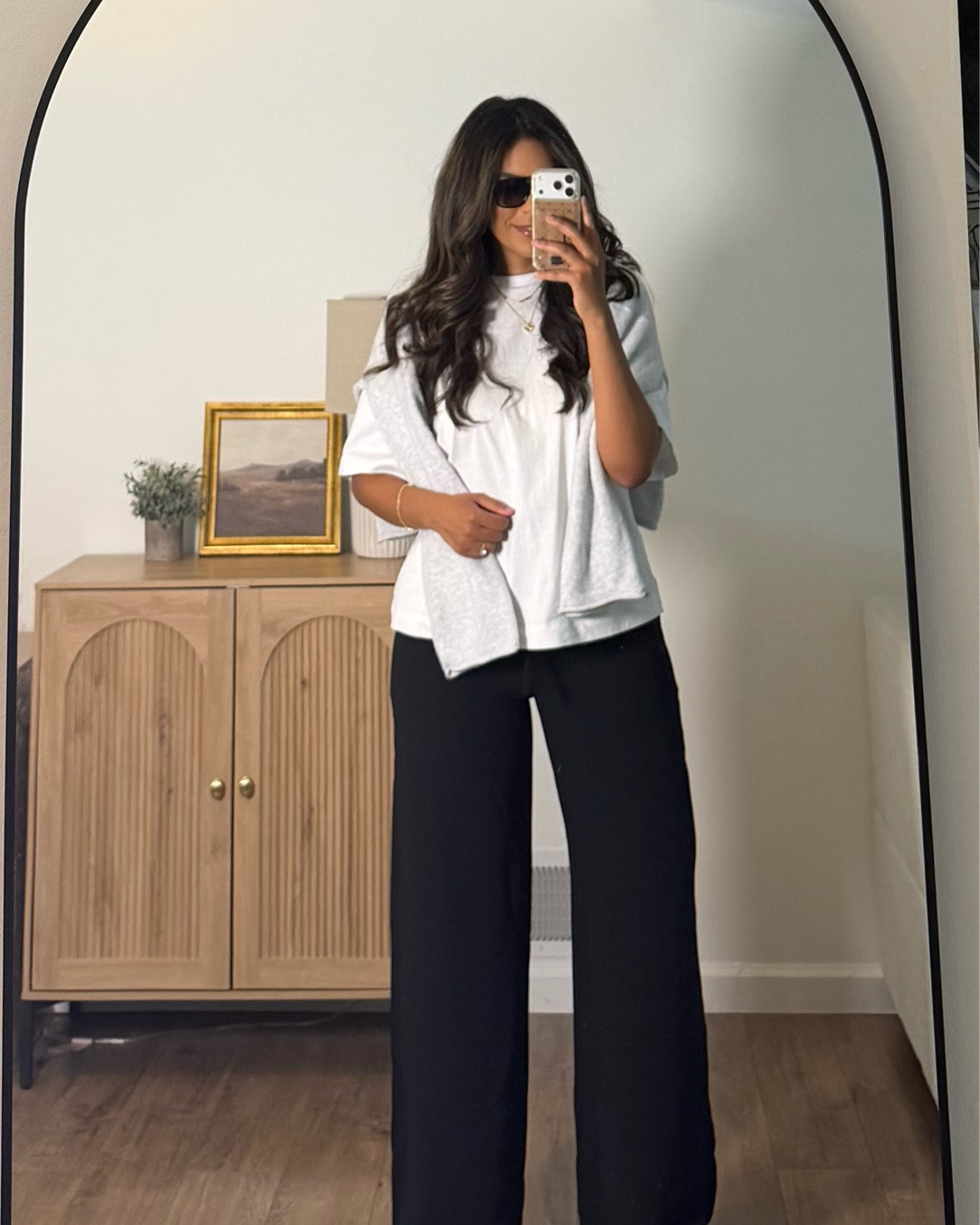 Recent Amazon finds I’m loving for fall. Affordable fashion! Size medium! Large long pants. Nuuds roomy tee is the perfect fit! @abercrombie flutter top! Adidas