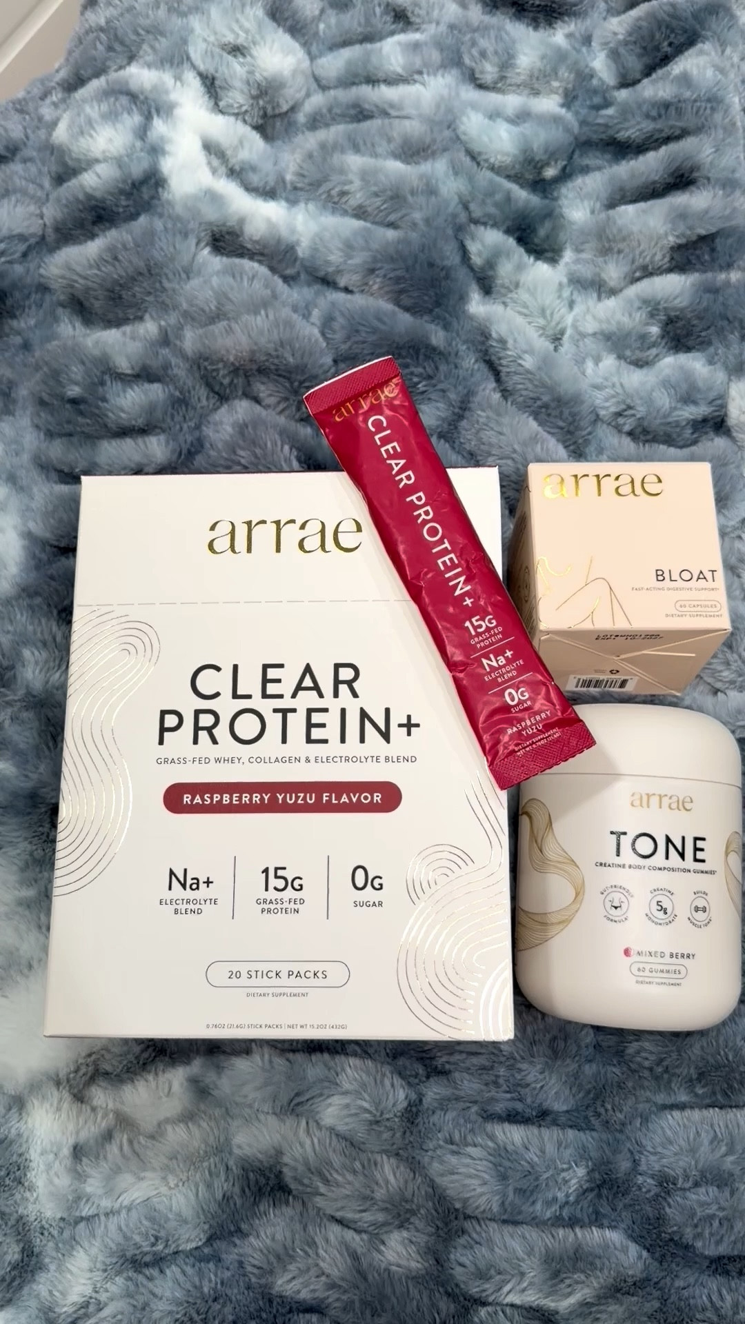 @Arrae clear protein+, bloat pills, and tone gummies!

Arrae tone gummies, Arrae bloat pills, Arrae clear protein+, collagen, bloat pills, tone gummies 

#LTKselfcare #LTKfitnessgoals #LTKActive