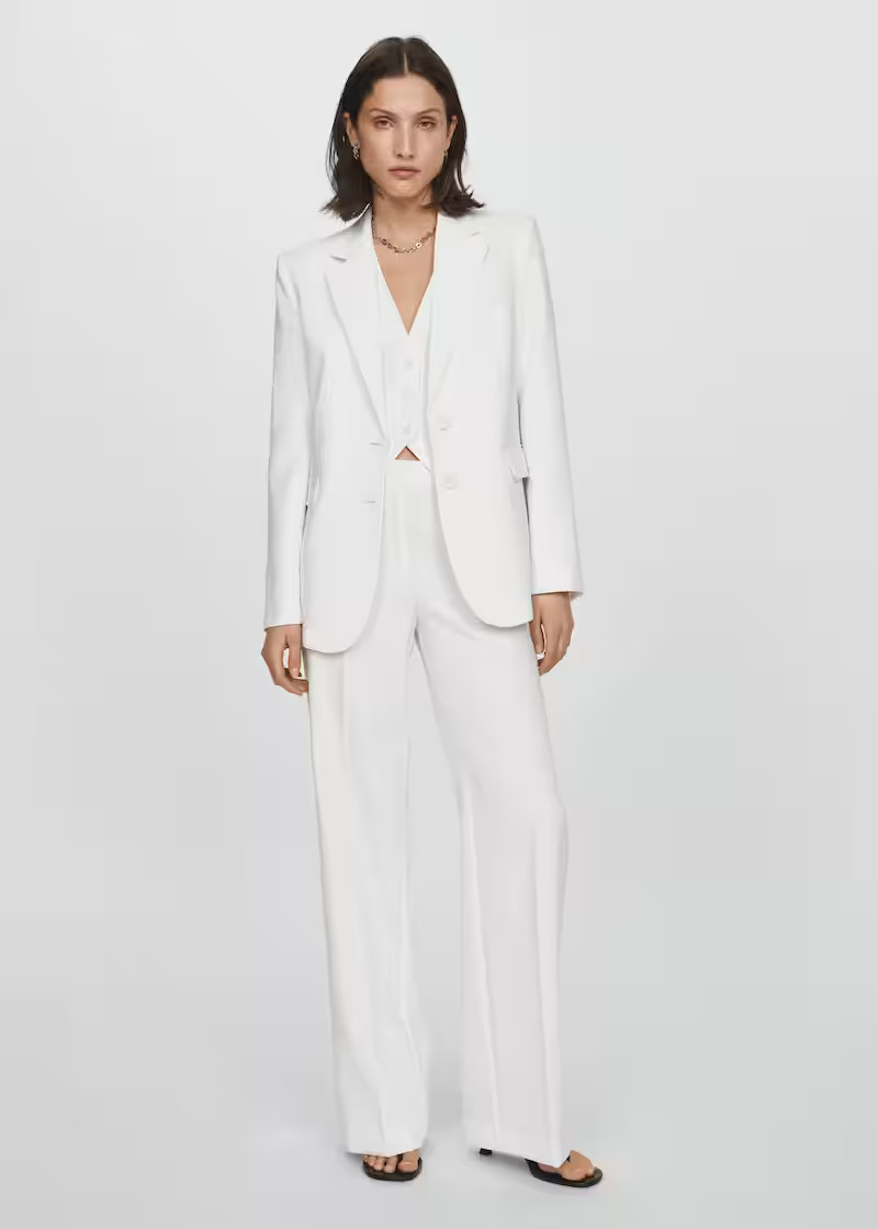Wideleg pants with belt -  Women | Mango USA | MANGO (US)