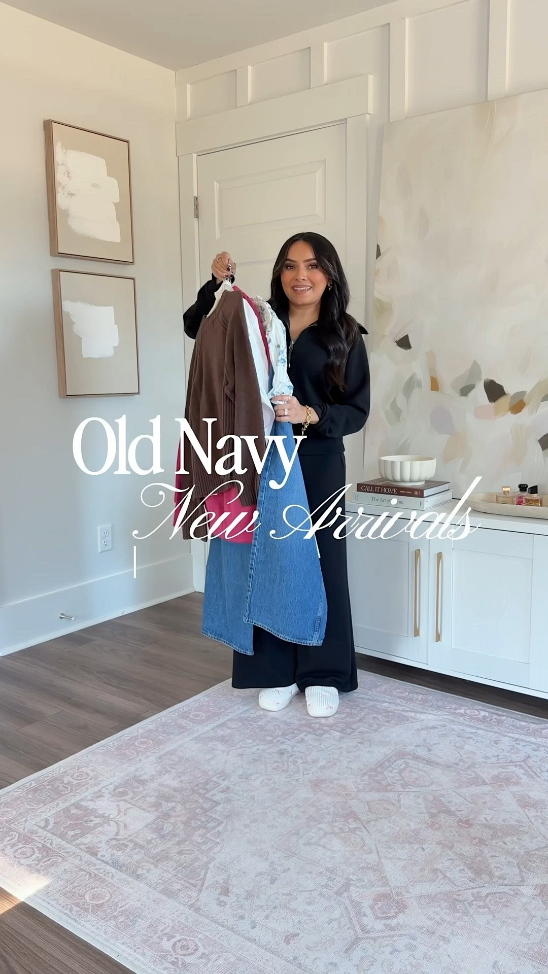 Old Navy Try On!
For reference: I’m 5’0, 32b bra size, and 2/26 in bottoms, pear shaped. 
*Everything I share is unaltered! TTS means true to size. Between size 5-6.6 in shoes

Red heart button cardigan sweater size xs petite TTS
Baggy wide leg jeans size 2 short TTS
Sneakers size 6 TTS

Blue and white floral mini dress size xs petite TTS
Sandals are from Hermes - similar linked

White tee size xs petite TTS
Pink thimble berry leggings size medium petite - I like to size up a size for a comfortable waistband
Sneakers size 7 - these are my workout sneakers
Pink thimble berry half zip sweatshirt size small regular - sized up a size but could have gone with my regular xs

Blue and red heart cardigan size xs petite TTS
White jeans size 2 petite TTS
Tan adobe flats size 5 TTS

White cropped button down size xs petite TTS
Dark wash loose jeans size 2 short TTS
Black loafers size 5.5 TTS

Red heart sweater size xs petite TTS



#LTKPetite #LTKSaleAlert #LTKFindsUnder50