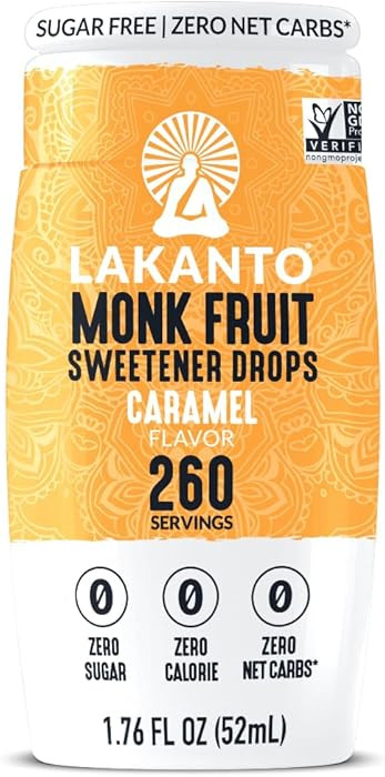Lakanto Liquid Monk Fruit Extract Drops, Erythritol Free Sugar Substitute Sweetener For Tea, Coff... | Amazon (US)