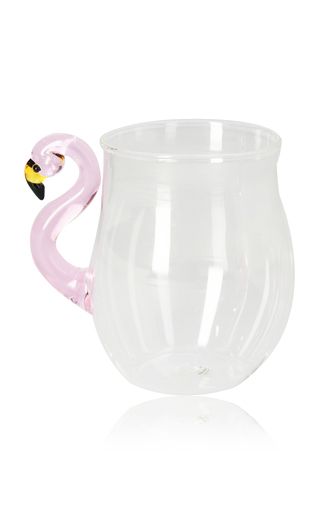Set Of 2 Flamingo Tea Glass | Moda Operandi (Global)
