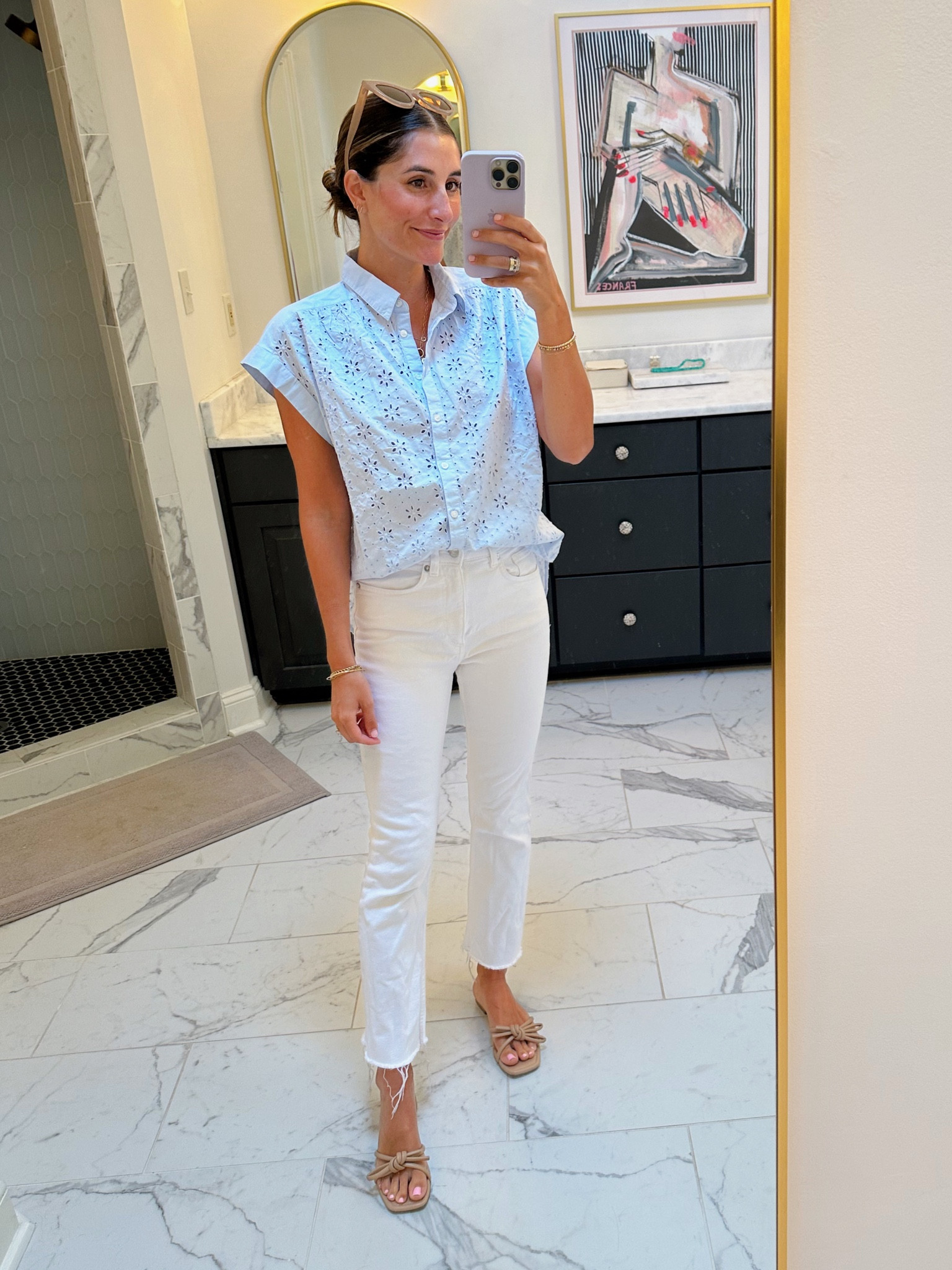Inexpensive white jeans 