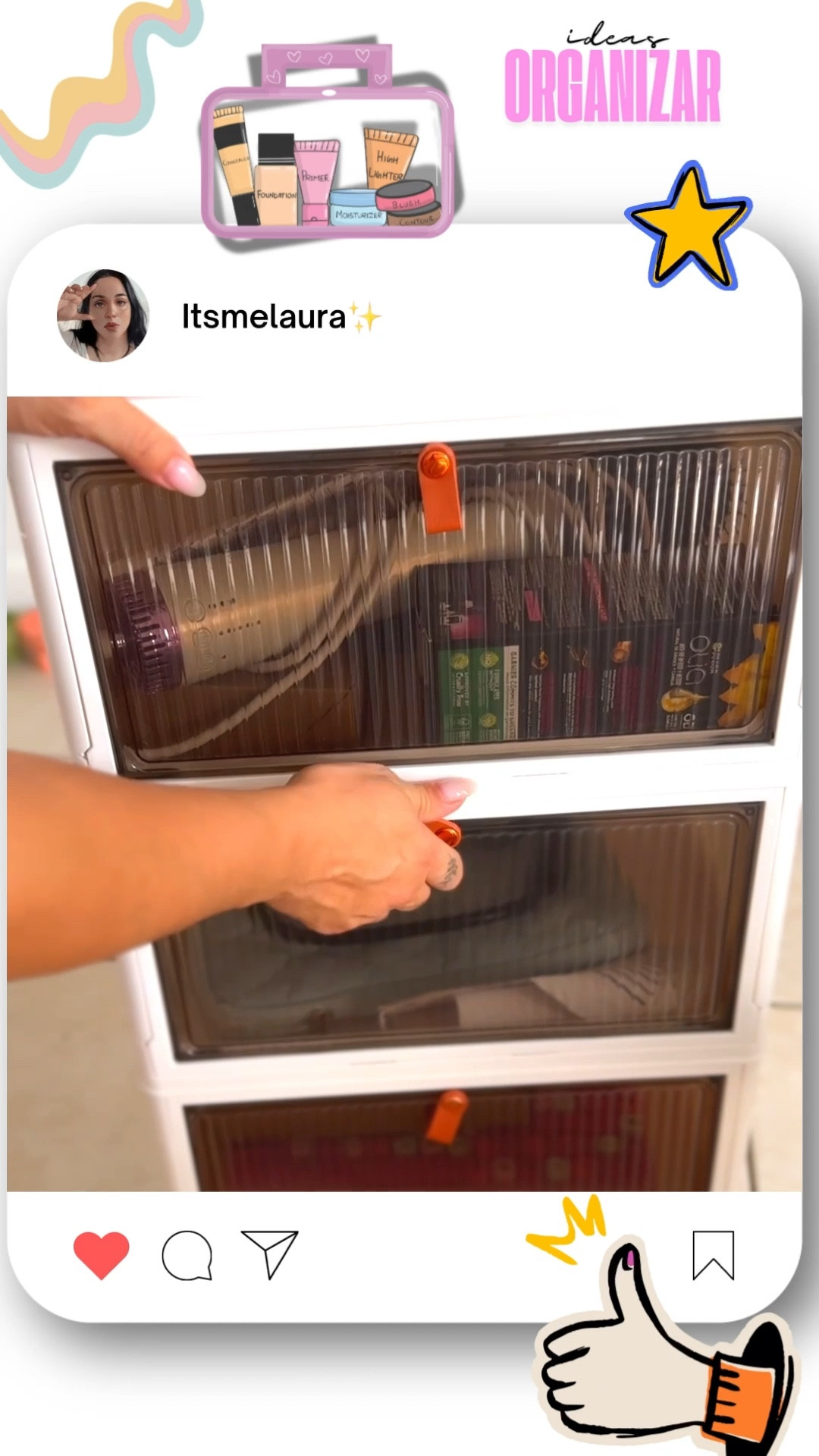 ✨ TrioFix – Organiza con Estilo ✨

Si necesitas ordenar sin sacrificar el estilo, TrioFix es tu mejor opción. 📦✨ Con tres posiciones ajustables, un diseño elegante y un cinto de cuero resistente, este organizador es súper práctico y fácil de armar.

Perfecto para closets, baños o cualquier espacio que necesite un toque de orden sin perder estética. ¡De verdad, lo recomiendo! Se ve bonito, es funcional y dura muchísimo. 💖 ¿Dónde lo usarías tú? 👇💬

#LTKFamily #LTKStyleTip