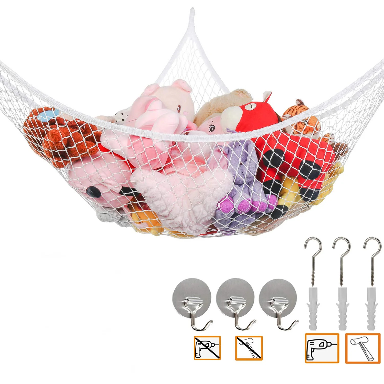 Toy Hammock, Stuffed Animal Hammock, Plush Toy Storage Hammock Net, 70 inch Jumbo Mesh Toy Net Ho... | Walmart (CA)