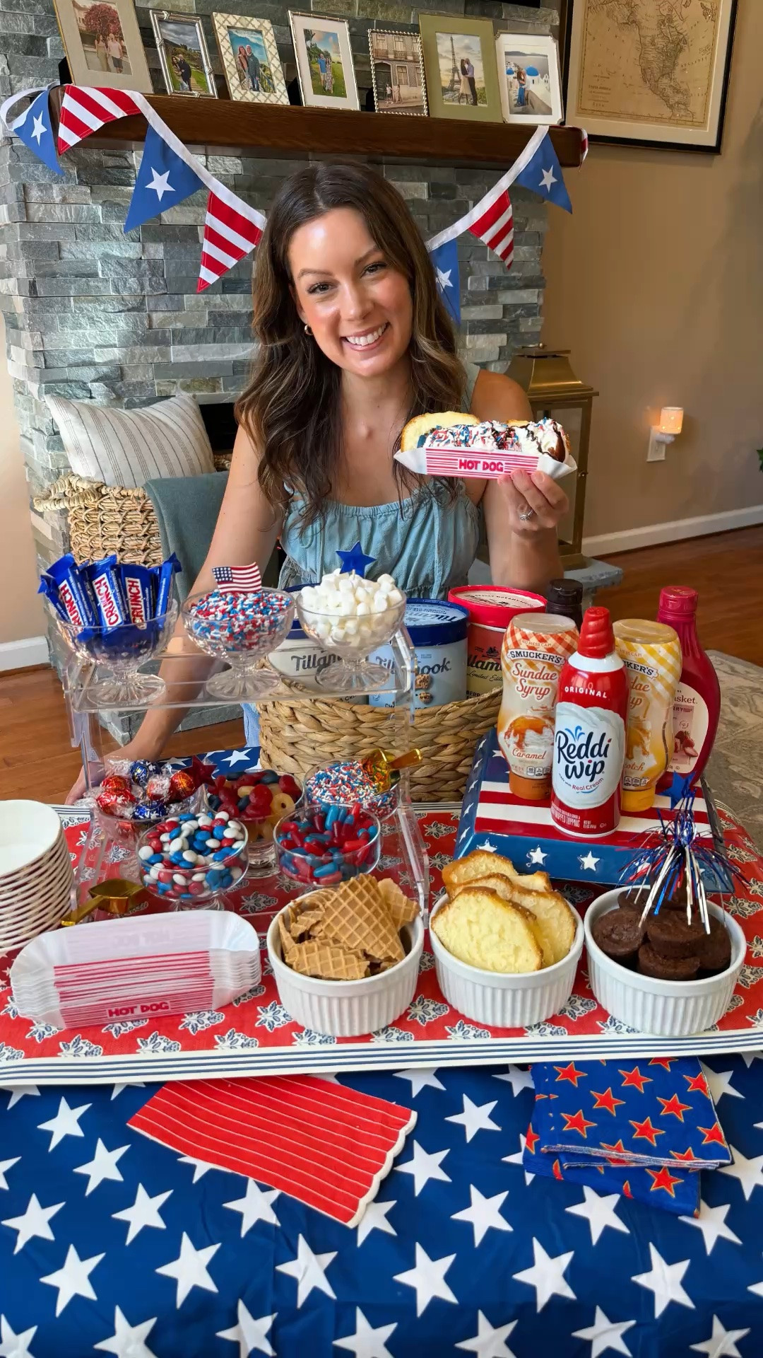 Fourth of July Dessert Dog & Sundae Bar 💙❤️🤍🍦

#LTKHome #LTKSeasonal #LTKgrwm