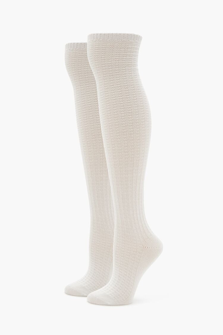 Ribbed Over-the-Knee Socks | Forever 21