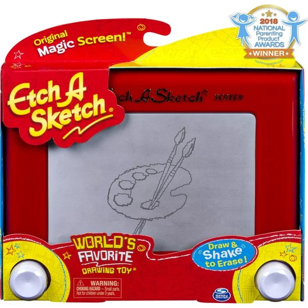 Etch A Sketch, Classic Red Drawing Toy with Magic Screen, for Ages 3 and Up | Walmart (US)