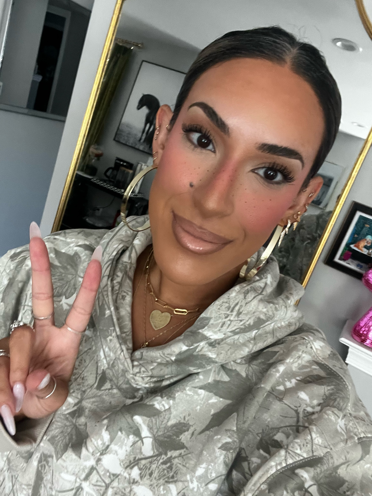 All Makeup Products for this look are linked! These products are all great if you’re looking for longwear makeup where you don’t have to reapply during the day. I have very oily skin.

I am in a Men’s size  L hoodie

All Jewelry is Melinda Maria - use code MARIAHR to save $$$

#LTKBeauty #LTKSaleAlert #LTKFindsUnder50