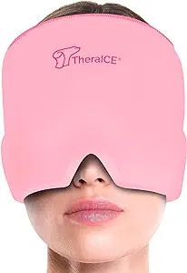 TheraICE Migraine Headache Relief Cap, Hot & Cold Therapy Hat, , Cool Gel Head Wrap, Ice Pack Mas... | Amazon (US)