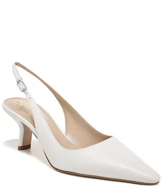 Sam Edelman Bianka Slingback Leather Pointed Toe Pumps | Dillard's | Dillard's