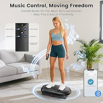 Vibration Plate Exercise Machine, Vibrating Fitness Platform for Lymphatic Drainage, Full Body Sh... | Amazon (US)