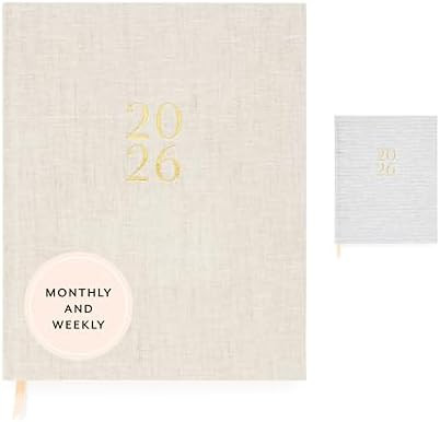 Sugar Paper 2026 Desk Agenda, Weekly and Monthly, January to December, 8.25" x 10.25", Calendar f... | Amazon (US)