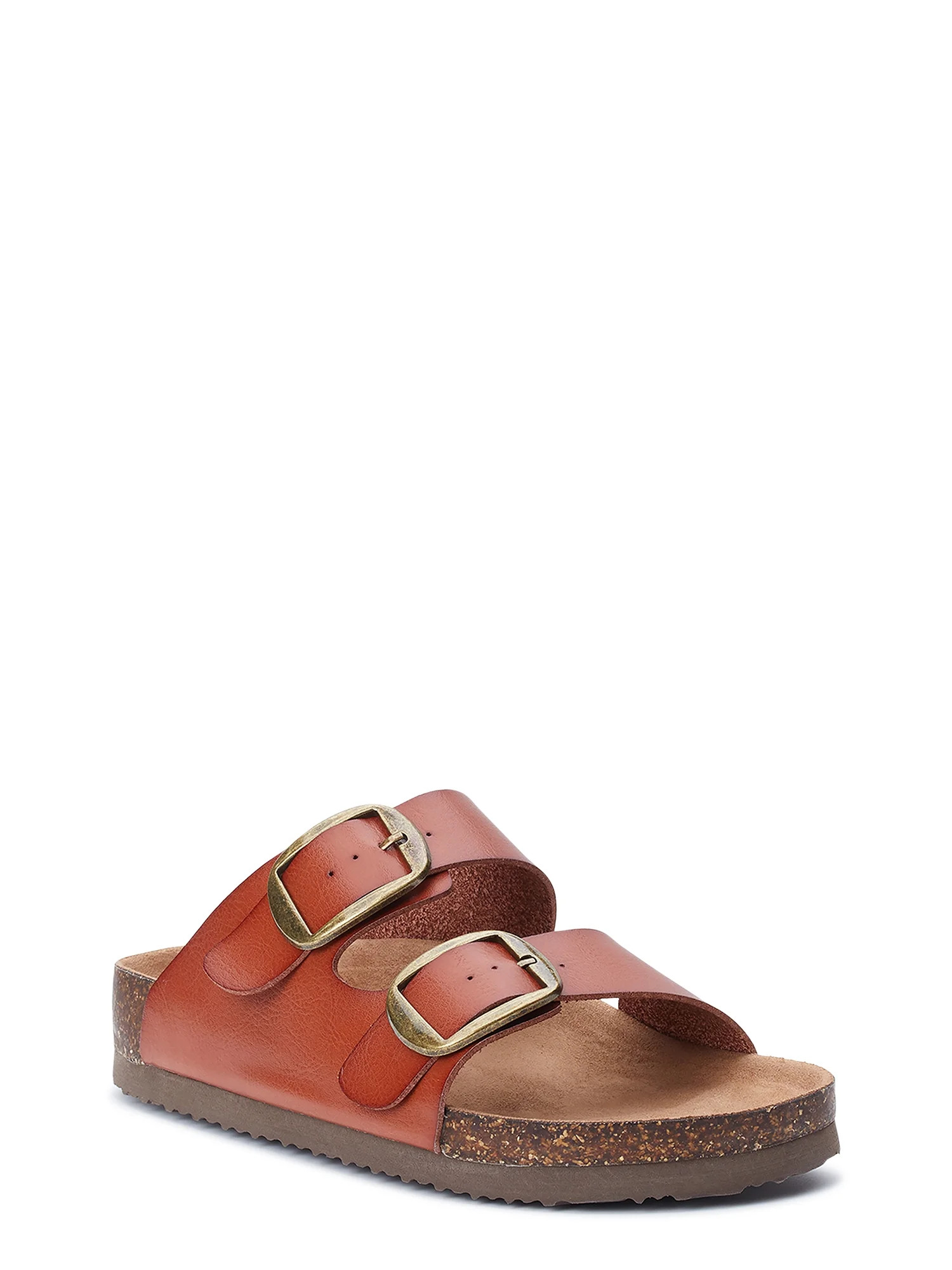 Time and Tru Women's Footbed Slide Sandal - Wide Width Available | Walmart (US)