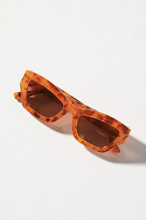 Blocked Cat-Eye Sunglasses | Anthropologie (US)